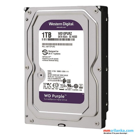 1TB WD PURPLE HARD DISK (REFURBISHED) (code:3001)