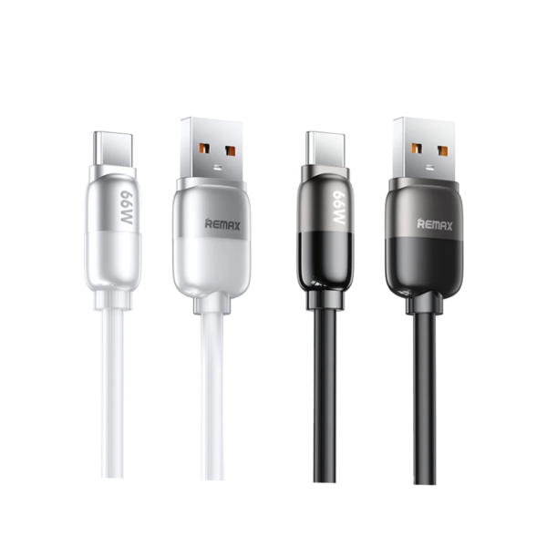 Capsule series 66W Zinc Alloy Dual-color Fast Charging Data Cable RC-C038 A-C (code:15111)