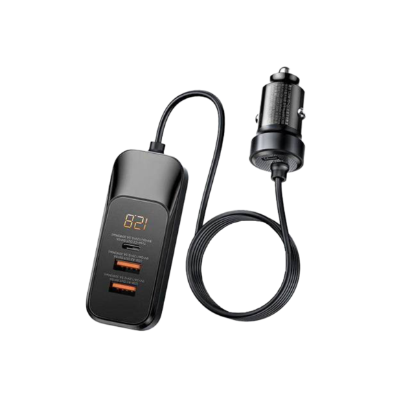 REMAX Yayshih Series 120W PD+QC Worryfree Fast Car Charger with Digital Display RCC355 (code:15102)