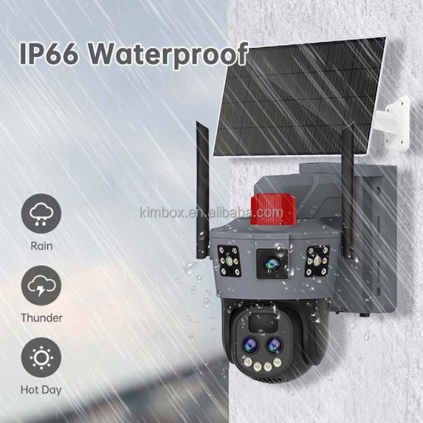 4G Sim Card 10X Zoom Solar Camera Dual Lens Outdoor 6MP O-Kam Pro (Code : 1075E) - Image 3