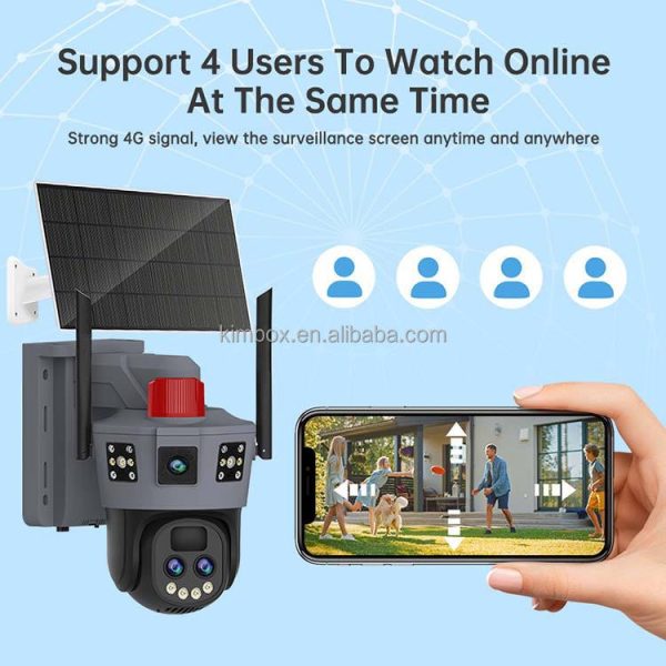 4G Sim Card 10X Zoom Solar Camera Dual Lens Outdoor 6MP O-Kam Pro (Code : 1075E) - Image 6