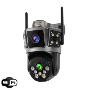 WiFi 6MP Dual Lens PTZ Camera Night Vision Color OutdoorCameras Okam App IP Camera (code:1052B)