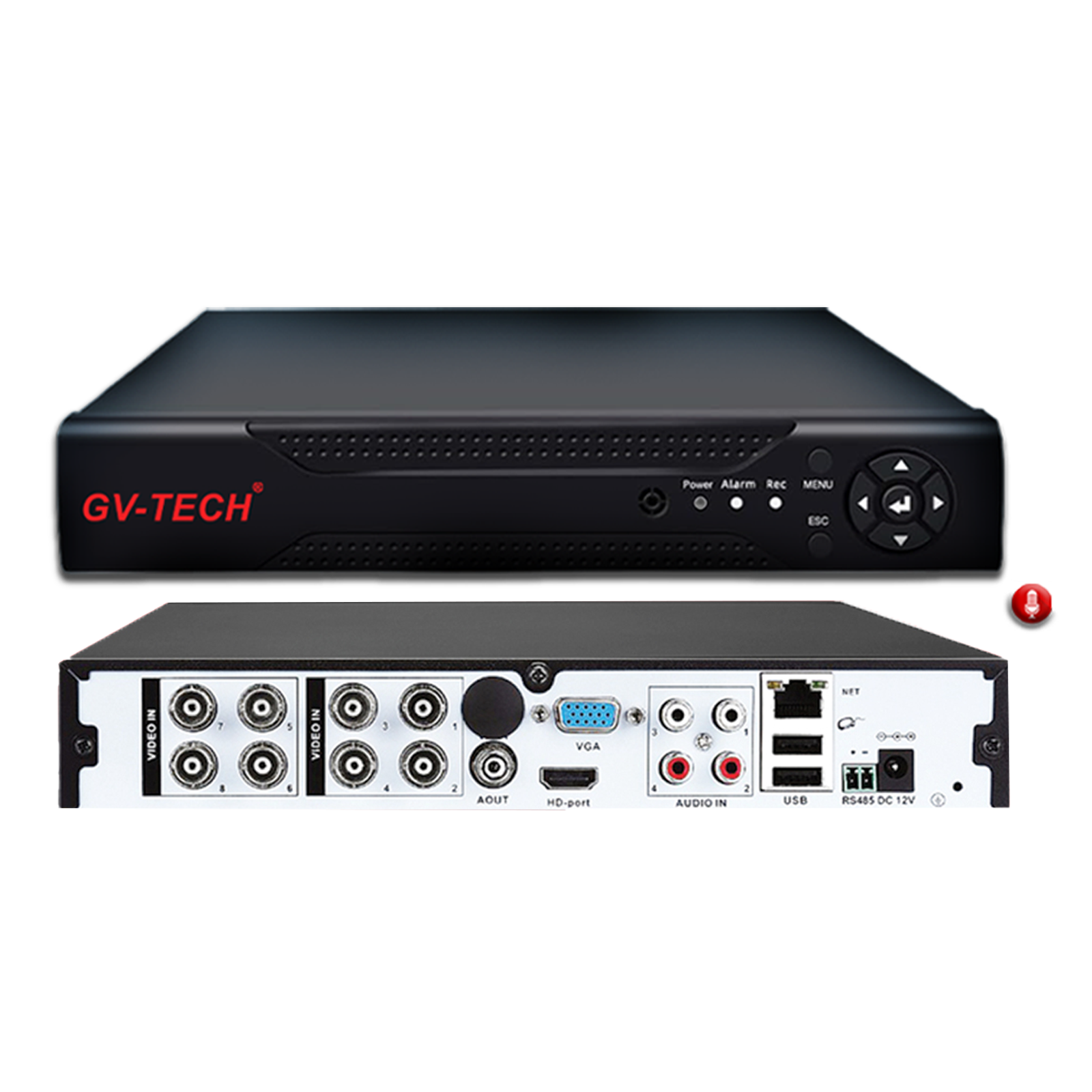GV-TECH 8 CH 5MP DVR (code:2017)