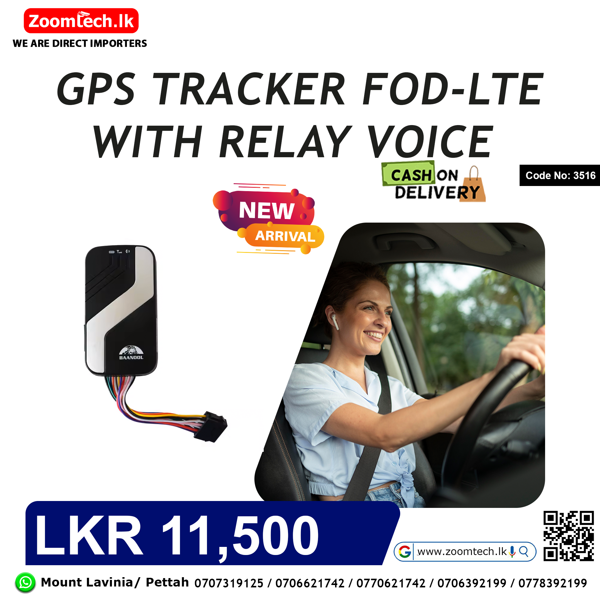 4G GPS TRACKER FOD-LTE WITH VOICE (code:3516)