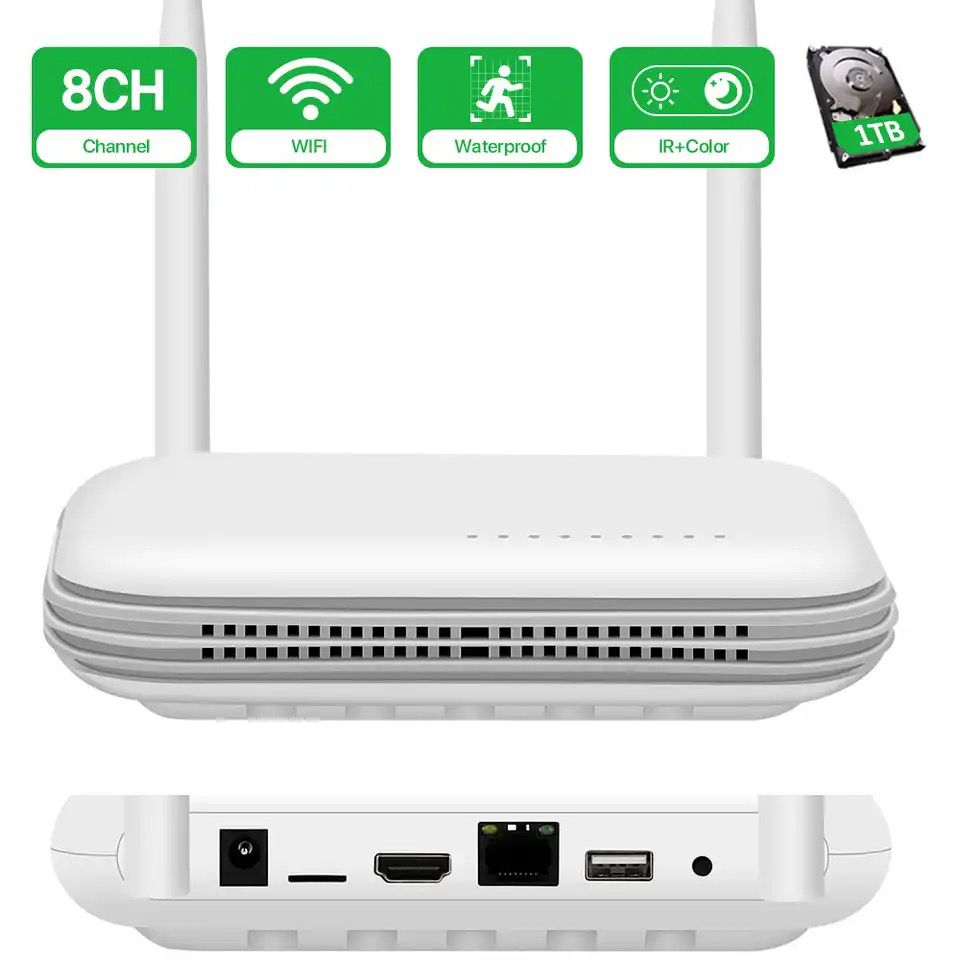 NVR 8 Channel Wifi Wireless Network Video Recorder ICSEE APP (code:2030) - Image 3